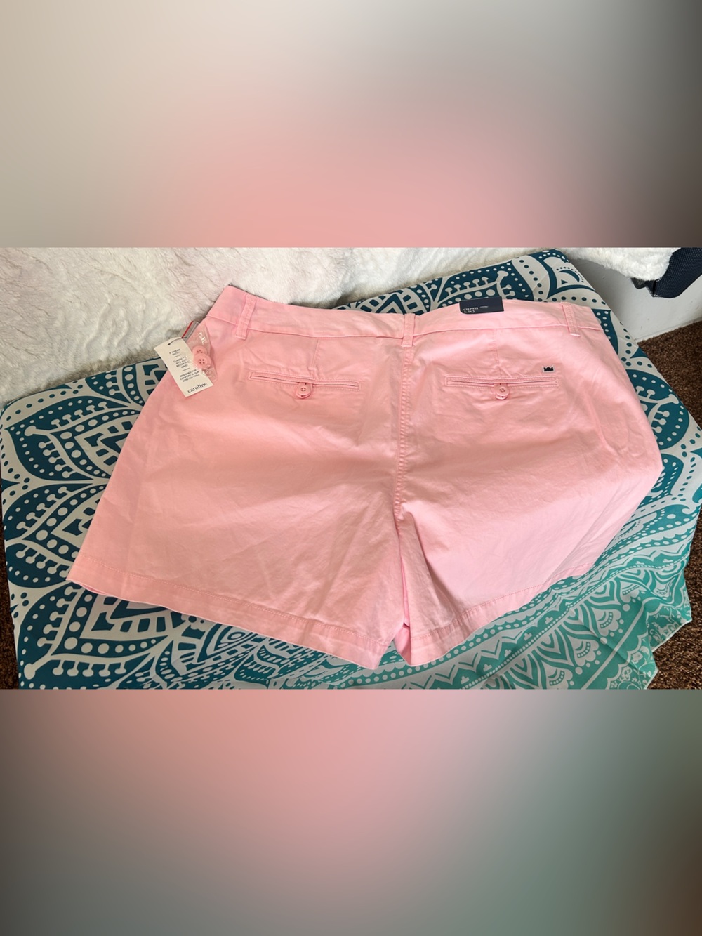 Crown Light Pink Women's Bermuda Shorts